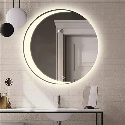 Lustro LED montowane na ścianie